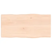 Meble modułowe i akcesoria - vidaXL Blat biurka, 80x40x4 cm, surowe drewno dębowe - miniaturka - grafika 1