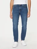 Spodnie męskie - Tommy Hilfiger Jeansy Core Bleecker MW0MW39041 Niebieski Straight Fit - miniaturka - grafika 1