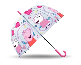 Parasolka przezroczysta automatyczna 48 cm Świnka Peppa - Parasolki dla dzieci - miniaturka - grafika 1