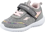 Buty dla dziewczynek - KangaROOS Sneakersy dziewczęce 02078 szary R26 - miniaturka - grafika 1