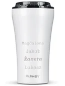 Kubki termiczne - Kubek termiczny na kawę Dr.Bacty Apollo 2.0 - 360 ml - Glossy White - Z twoim grawerem - miniaturka - grafika 1