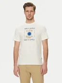 Koszulki męskie - Blend T-Shirt 20718311 Biały Regular Fit - miniaturka - grafika 1