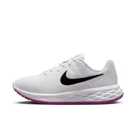 Sneakersy damskie - Nike Damskie W Revolution 6 NN Sneakersy, Białe/Czarno-Żywe Sifur-Vivid Purp, 37,5 EU, Biały Czarny Żywy Sulfur Vivid Purp, 37.5 EU - miniaturka - grafika 1
