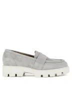 Mokasyny damskie - Badura Mokasyny AMANTEA-28180LM Szary - miniaturka - grafika 1