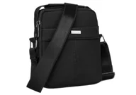 Torby męskie - Torba męska ROVICKY R-E3001 CZARNA Materiał 22 x 18 x 6 [cm] - miniaturka - grafika 1