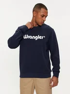 Bluzy męskie - Wrangler Bluza Logo 112350539 Écru Regular Fit - miniaturka - grafika 1