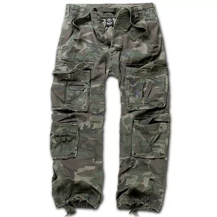 Spodnie męskie - Brandit Spodnie Pure Vintage Woodland, kolor: Woodland Camo , rozmiar: xxl 1003-10 - grafika 1