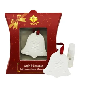 Arome Zestaw prezentowy glinka zapachowa i spray zapachowy 3 ml, Apple Cinnamon - Odświeżacze powietrza - miniaturka - grafika 1