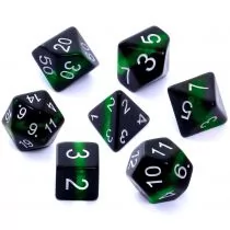 Rebel Komplet kości RPG Minerały Szmaragd - Akcesoria do gier planszowych - miniaturka - grafika 1