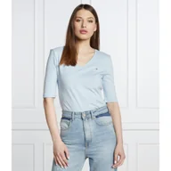 Bluzki damskie - Tommy Hilfiger Bluzka ESSENTIALS | Slim Fit - miniaturka - grafika 1