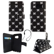 Etui i futerały do telefonów - Etui na telefon komórkowy Samsung Galaxy S6 Polka Dot skull - miniaturka - grafika 1