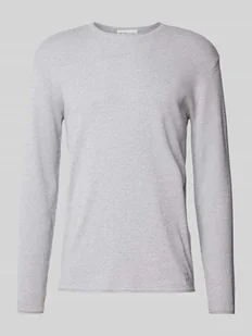 Sweter o kroju regular fit z dzianiny z bawełny - Swetry męskie - miniaturka - grafika 1
