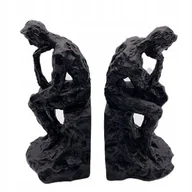 Podpórki do książek - BOOKEND do książek podpórka MYŚLICIELE czarny mat - miniaturka - grafika 1