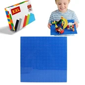 Klocki - Evi, Płytka konstrukcyjna do klocków - niebieska - miniaturka - grafika 1