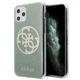 Guess Circle Glitter 4G Etui iPhone 11 Pro Max khaki 10_15937 - Etui i futerały do telefonów - miniaturka - grafika 2