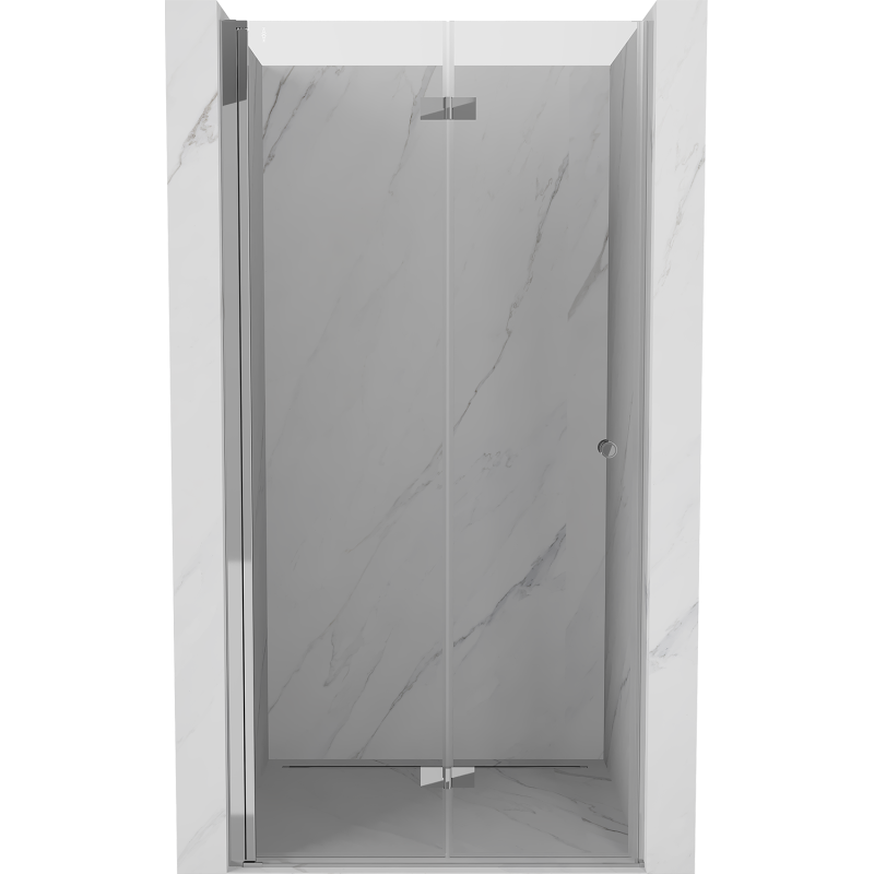 Mexen Mist-F drzwi prysznicowe składane lewe 90 cm, transparent, chrom - 8A6-090-000-01-00-L