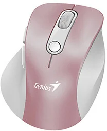 Genius Ergo 9000S Pro, růžová, optyczna, 2400DPI - Myszki - miniaturka - grafika 1
