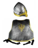 Stroje karnawałowe - ZESTAW ZBROJA RYCERSKA HEŁM KOSTIUM STRÓJ RYCERZ PRZEBRANIE DLA DZIECKA - miniaturka - grafika 1