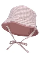 Czapki damskie - Sterntaler Dziecięca czapka wędkarska Vichy w kratkę, uniseks, różowa, normalna, Rosa, 39 - miniaturka - grafika 1