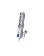 Listwy zasilające - Lestar 5W LV-530W, listwa zasilająca, 3m, szara - miniaturka - grafika 1