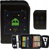 Piórniki - PAC-MAN PIÓRNIK Z WYPOSAŻENIEM DLA PODSTAWÓWKI GAMER GRY GAMING CHŁOPIĘCY - miniaturka - grafika 1