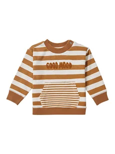 Noppies Bluza "Tangarine" w kolorze jasnobrązowo-kremowym - Bluzy i sweterki niemowlęce - miniaturka - grafika 1