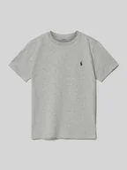 Koszulki dla chłopców - T-shirt z wyhaftowanym logo - miniaturka - grafika 1
