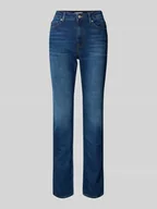 Spodnie damskie - Jeansy o kroju slim fit z mieszanki bawełny - miniaturka - grafika 1