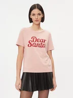 Koszulki i topy damskie - Vila T-Shirt 14090227 Różowy Regular Fit - miniaturka - grafika 1