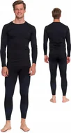Spodnie narciarskie - Męska bielizna termoaktywna Moraj bluza+spodnie KMT7000-003 czarny XL - miniaturka - grafika 1