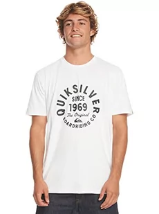 Quiksilver Podstawowa koszulka męska biała S - Koszulki męskie - miniaturka - grafika 1