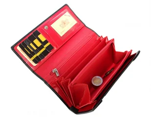 Portfel Damski WILMAR (PL) Suwak 17 cm Skóra Włoska WIL_P17S RFID - Portfele - miniaturka - grafika 8