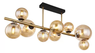 Globo Riha 56135-9D lampa wisząca zwis 9x3,5W G9 LED 3000K złota/bursztynowa - Lampy sufitowe - miniaturka - grafika 1
