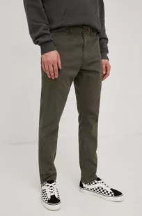 Superdry spodnie męskie kolor zielony w fasonie chinos - Spodnie męskie - miniaturka - grafika 1