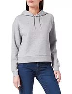 Bluzy damskie - ONLY Damska bluza z kapturem Onlounge Ls Hood Sweat-Noos, jasnoszary melanżowy, XS - miniaturka - grafika 1