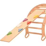 Wyposażenie sportowe i gimnastyczne - RINAGYM deska do zjeżdżania/drabinka do wspinaczki trójkątna rampa 115 * 33 cm (trójkąty) - miniaturka - grafika 1