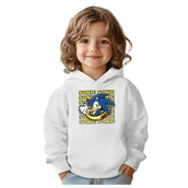 Bluzy dla dziewczynek - BLUZA DZIECIĘCA SONIC 104 Z KAPTUREM BAWEŁNIANA JAKOŚĆ - miniaturka - grafika 1