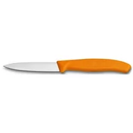 Noże kuchenne - Victorinox Nóż do obierania jarzyn , pomarańczowa rękojeść 6.7606.L119 - miniaturka - grafika 1