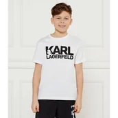 Koszulki dla chłopców - Karl Lagerfeld Kids T-shirt | Regular Fit - miniaturka - grafika 1