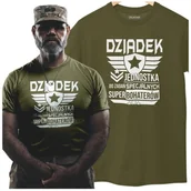 Dzień Babci i Dzień Dziadka - KOSZULKA DLA DZIADKA NA DZIEŃ DZIADKA Z NAPISEM DZIADEK JEDNOSTKA DO ZADAŃ SPECJALNYCH KHAKI - miniaturka - grafika 1