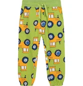 Dresy i komplety dla chłopców - Spodnie dresowe dla chłopca, z pojazdami, zielone 3-8 lat - miniaturka - grafika 1