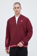 Kurtki męskie - adidas kurtka bomber męski kolor bordowy przejściowa - miniaturka - grafika 1