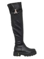 Kozaki damskie - Patrizia Pepe Kozaki w kolorze czarnym - miniaturka - grafika 1