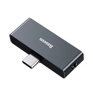 BASEUS Hub BASEUS L57 | Adapter USB-C na USB-C + Mini Jack - Adaptery i przejściówki - miniaturka - grafika 2