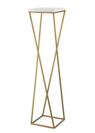 Kwietniki - HowHomely Kwietnik stojak 100 cm złoty biały LOFT DD.15416 - miniaturka - grafika 1
