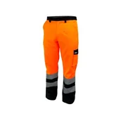 Odzież robocza - DEDRA Spodnie ochronne BH81SP2- XL odblaskowe rozmiar XL, pomarańczowe - miniaturka - grafika 1