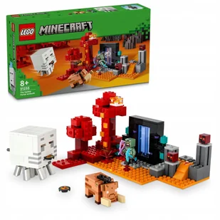LEGO Minecraft - Portal Netheru Zasadzka Ghast ZESTAW LEGO PREZENT CHŁOPCA DZIEWCZYNKI DZIECI - Klocki - miniaturka - grafika 1