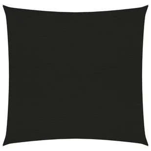 vidaXL Żagiel przeciwsłoneczny, 160 g/m, czarny, 2,5x2,5 m, HDPE 311713 - Parasole ogrodowe - miniaturka - grafika 7