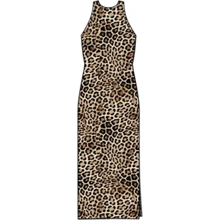 Sukienka damska Puma LEO LUXE SLIM AOP brązowa 63233987 - Sukienki - miniaturka - grafika 1