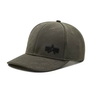 Czapki damskie - Alpha Industries Czapka z daszkiem Embossed Cap 116909 Army Green 369 - grafika 1